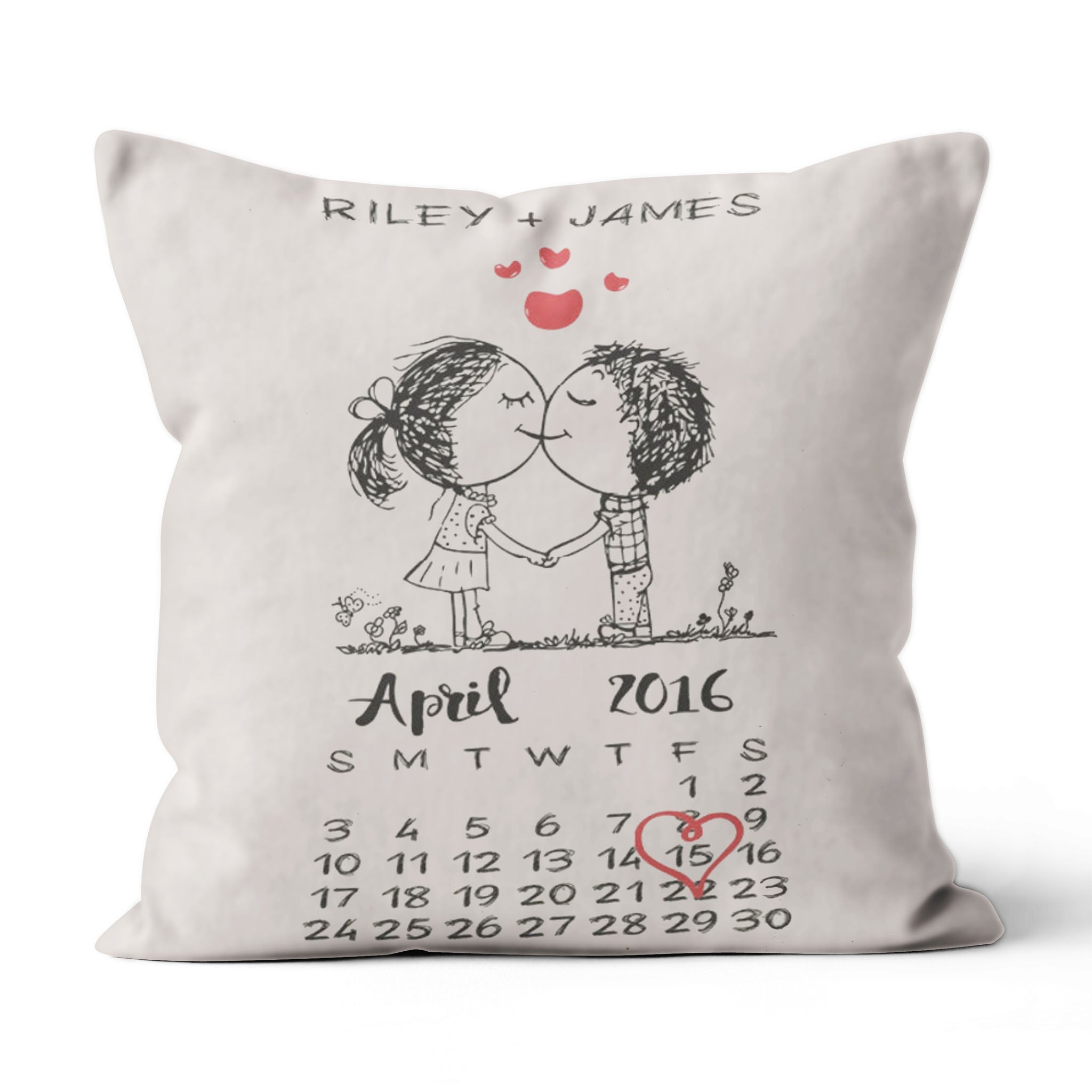 2Nd Anniversary Gift, Anniversary Gift, Anniversary Pillow, Anniversary Gifts For Him, Anniversary Gifts For Her Suede Throw Pillow