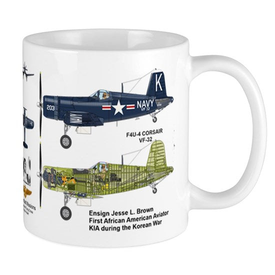 1St African American Naval Avaitor – F4U Mug