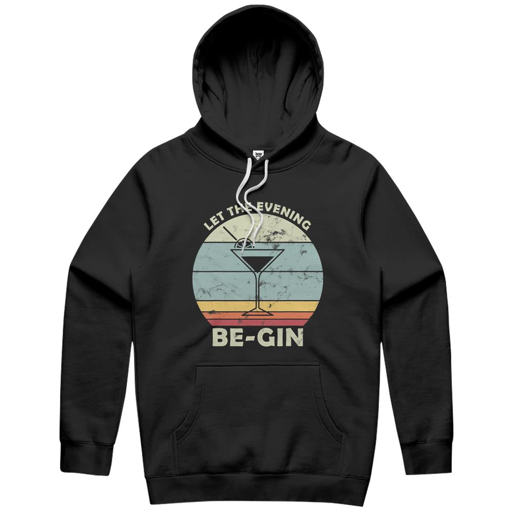 Vintage Let The Evening Be-Gin With Gin And Tonic Retro Hoodie