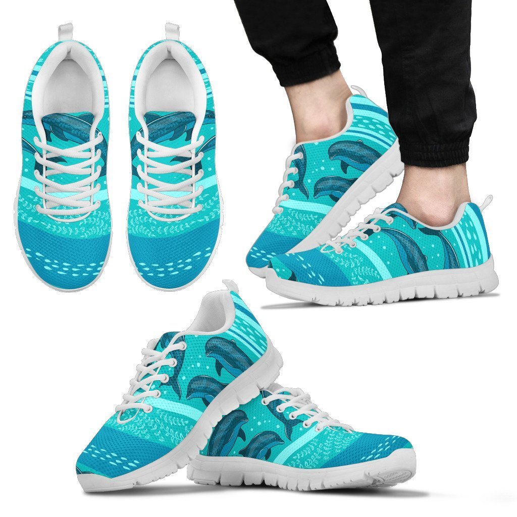 Dolphin Pattern Men Sneakers