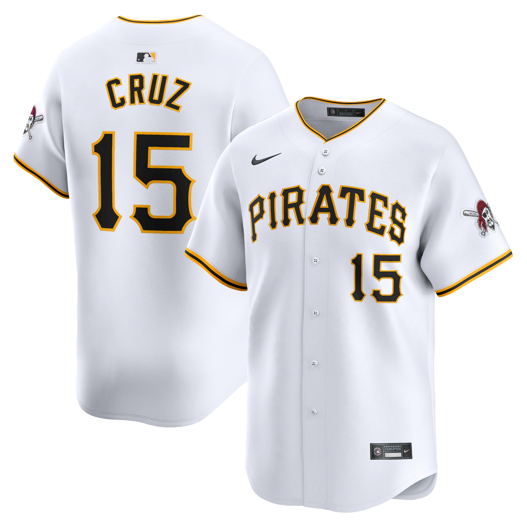 Oneil Cruz Pittsburgh Pirates Home Limited Player Jersey – White