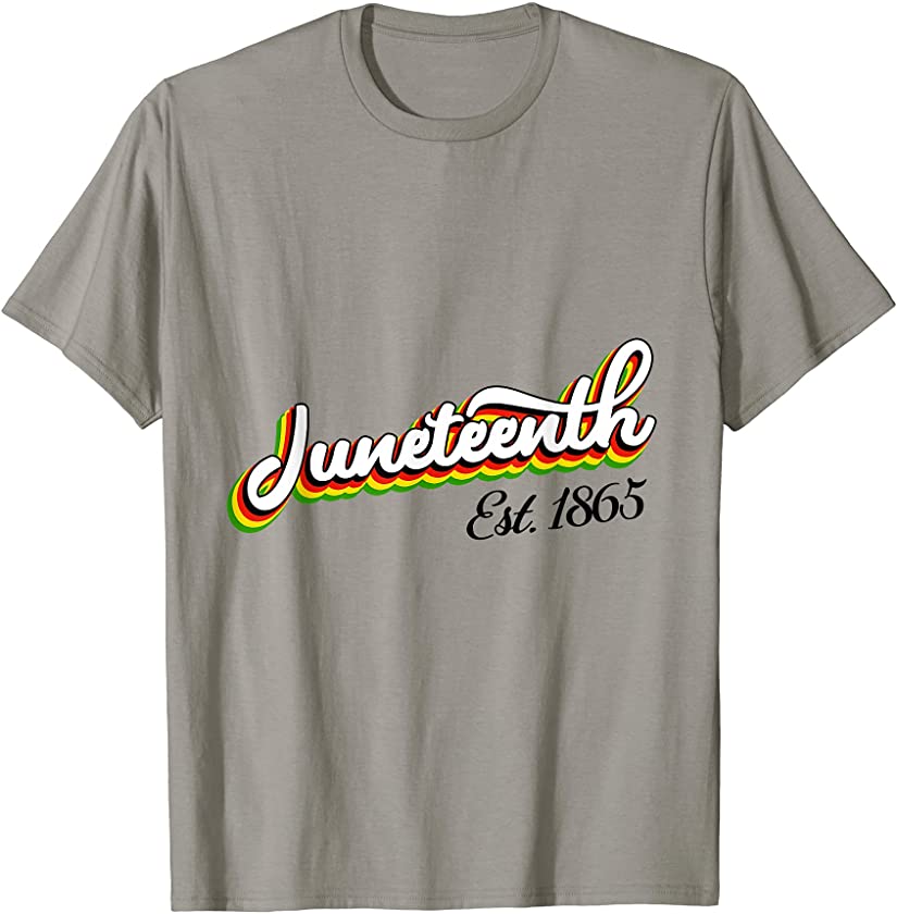 pZM American African Juneteenth since 1865 Black Woman T-Shirt