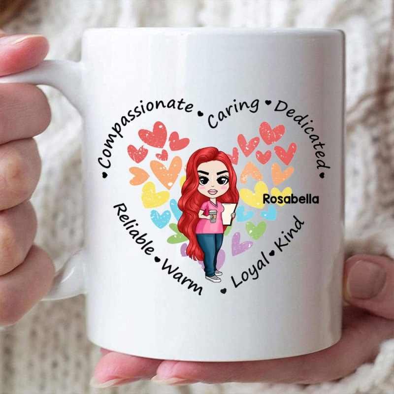 Personalized Teacher Compassionate Caring Mug