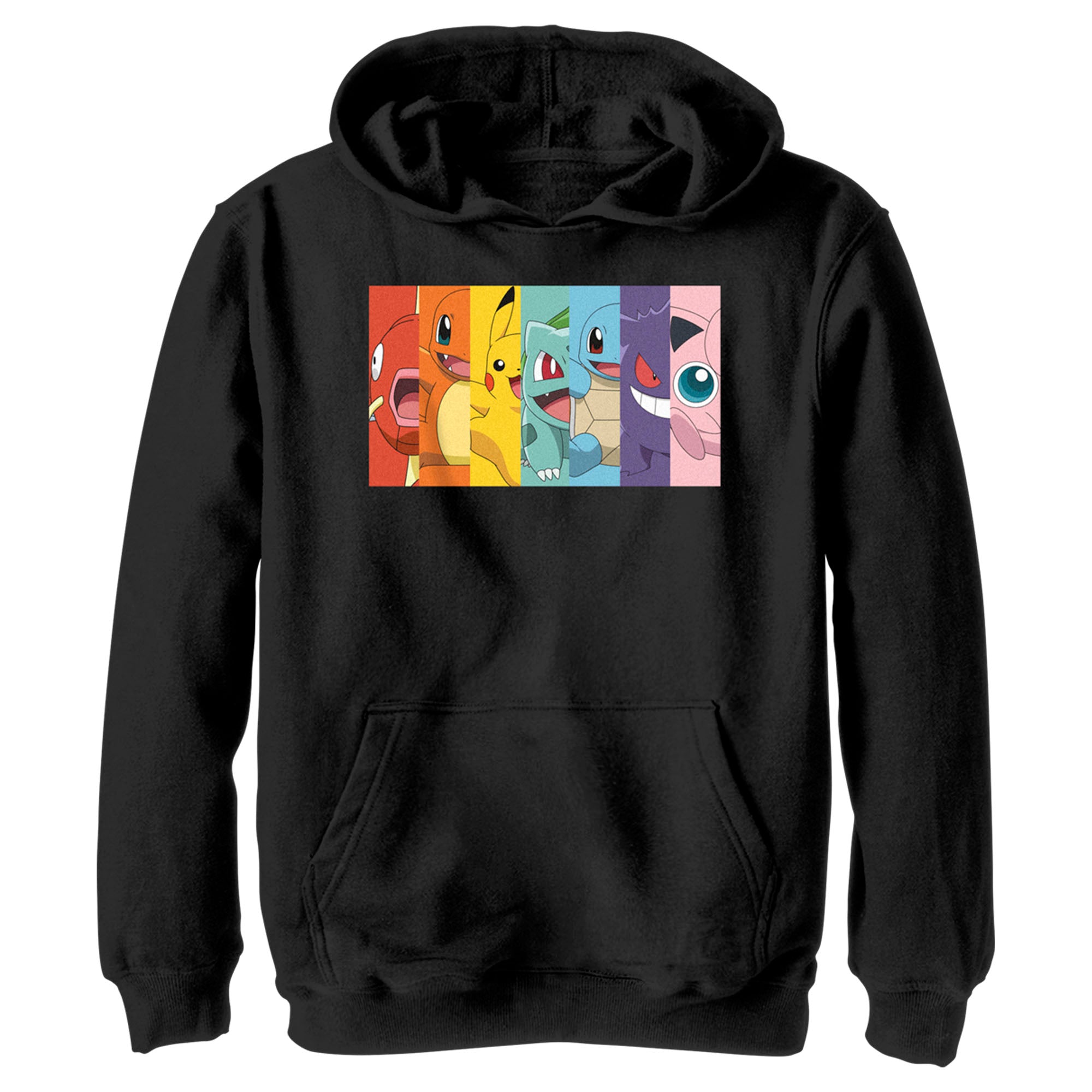 Boy’S Pokemon Character Box-Up Rainbow Pull Over Hoodie