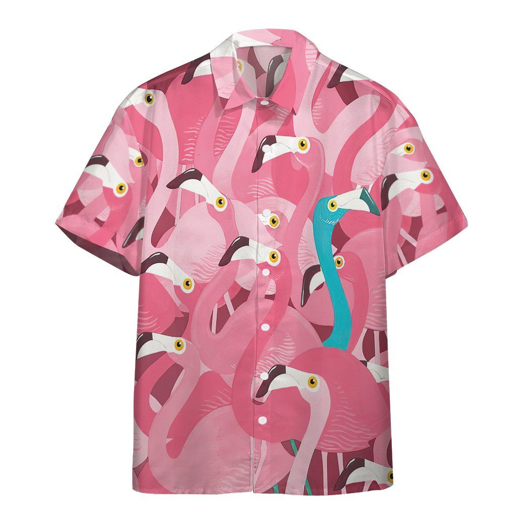 Gearhumans Gearhuman Flamingo Hawaiian Shirt Ha17197