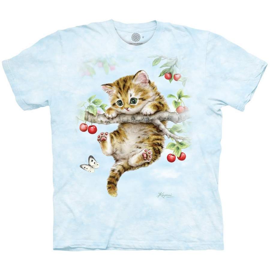 Cherry Kitten – Kids’ Unisex T-Shirt