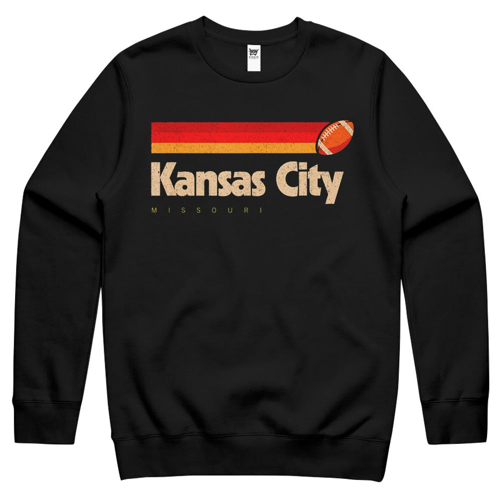 Kansas City Football Team City Kansas Kansas City Crewneck Sweatshirt