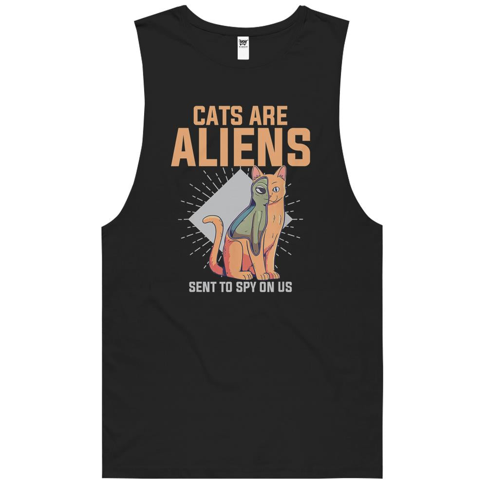 Ailen Shirt, Ufo Shirt, Ufo Tank Top, Ufo Tee Shirt, Tank Top Ufo, Cats Are Alien Funny Pet Animal Lover Ufo Believer Tee Tank Top