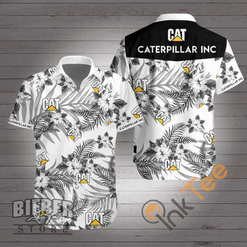 Amazon Best Selling Caterpillar Inc Cat Logo Hawaiian shirts