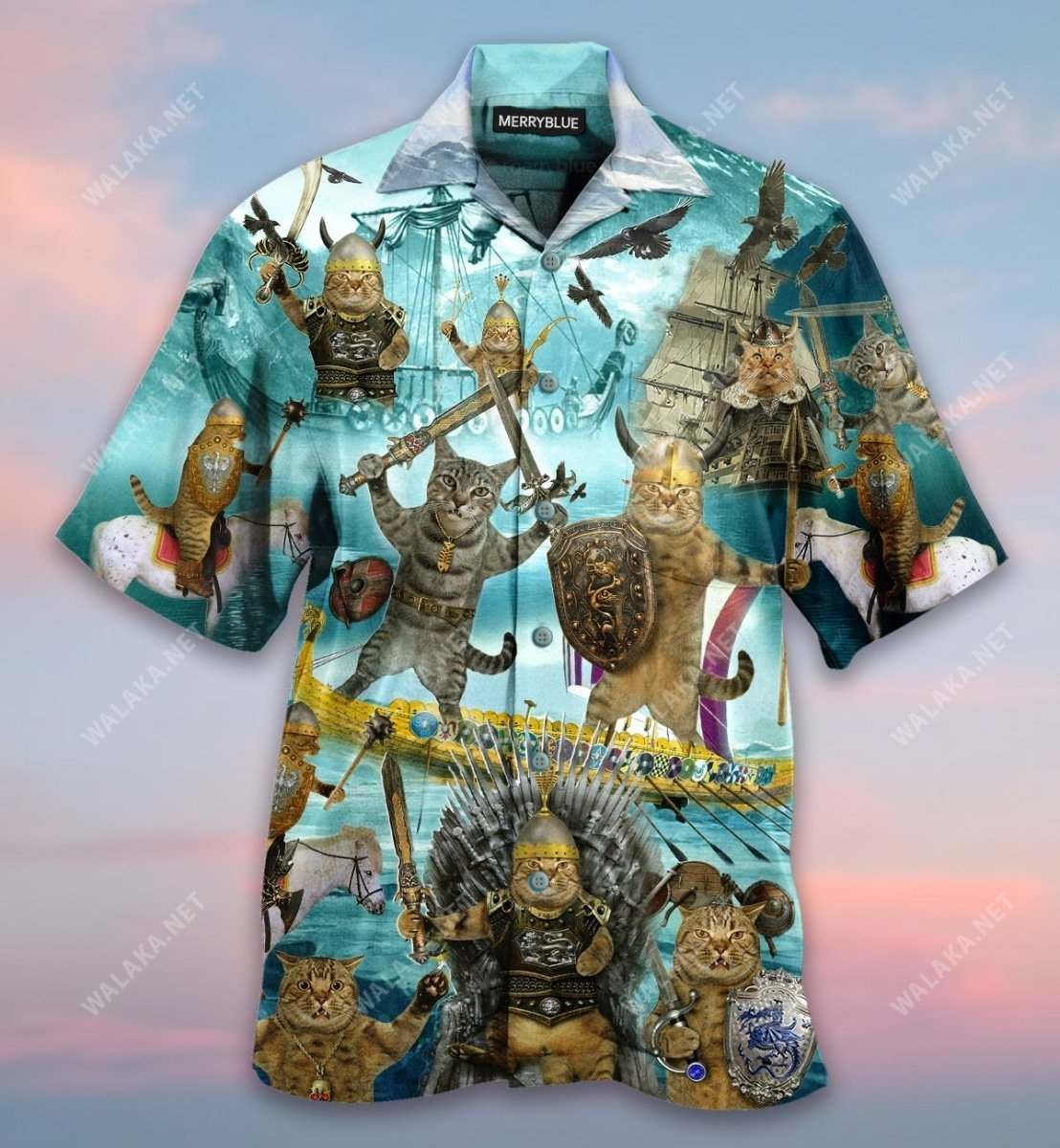 Meowdy Viking Cat Hawaii Shirt Ha11126