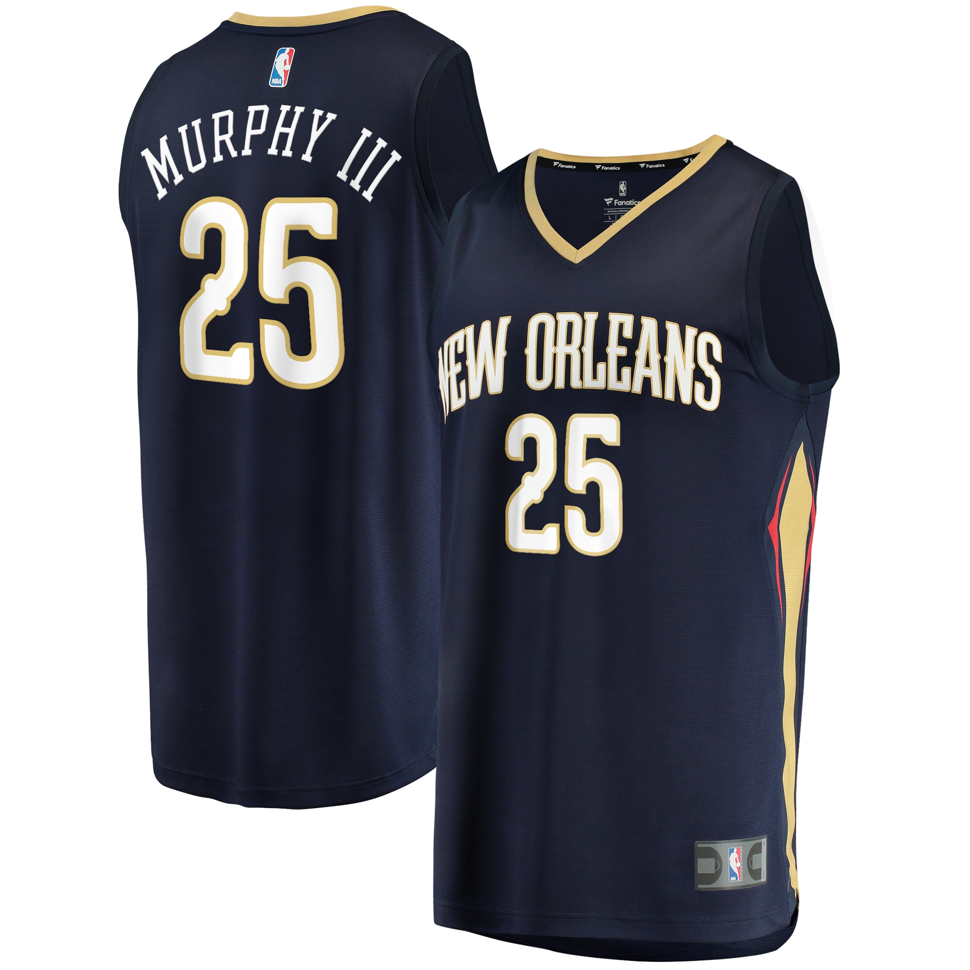 Trey Murphy III New Orleans Pelicans Branded Fast Break Replica Jersey – Icon Edition – Navy