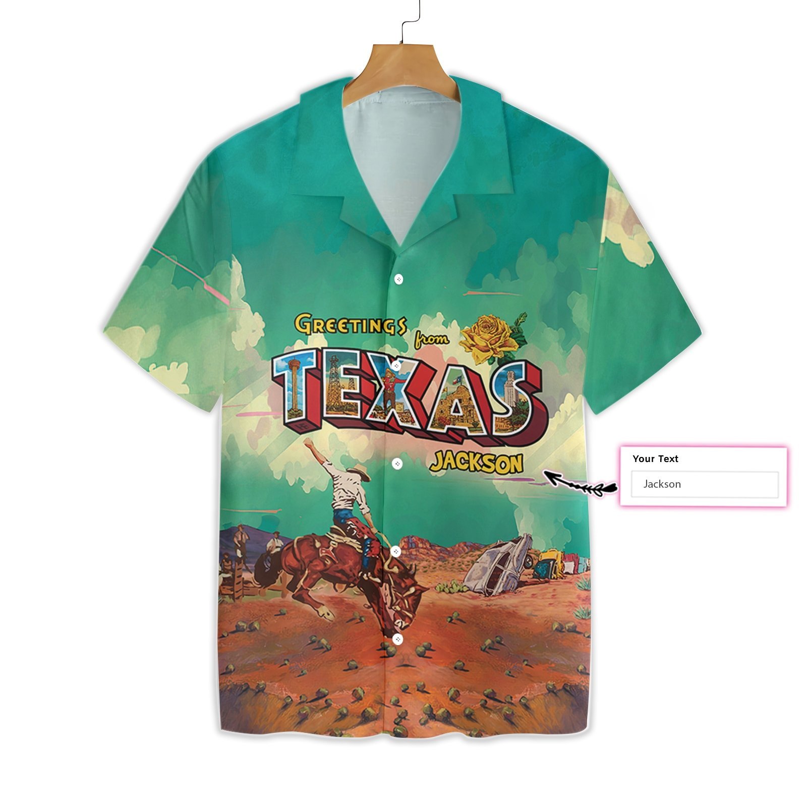 Greetings From Texas Custom Hawaii Shirt For Hawaii Aloha Ha74012