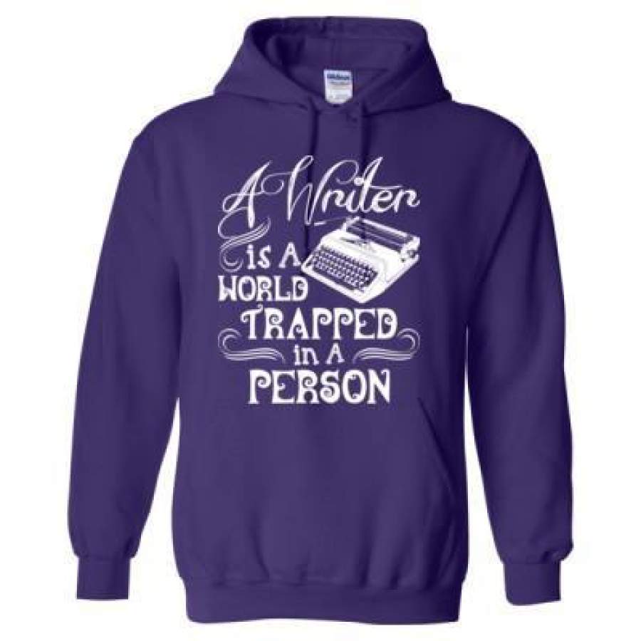 AGR A Writer Is A World Trapped In A Person – Heavy Blend™ Hooded Sweatshirt