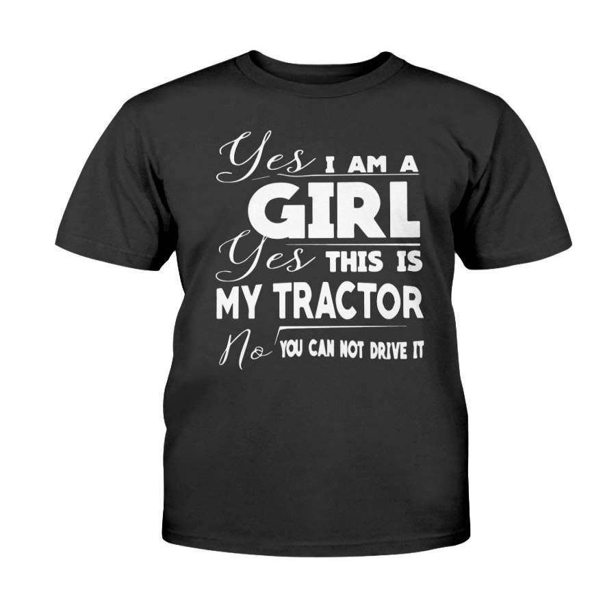 Tractor Farmer Girl T Shirt