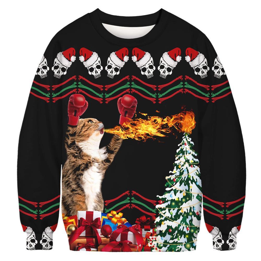 Cats Merry Christmas Ugly Christmas Sweater | For Men & Women | Adult | Us6251