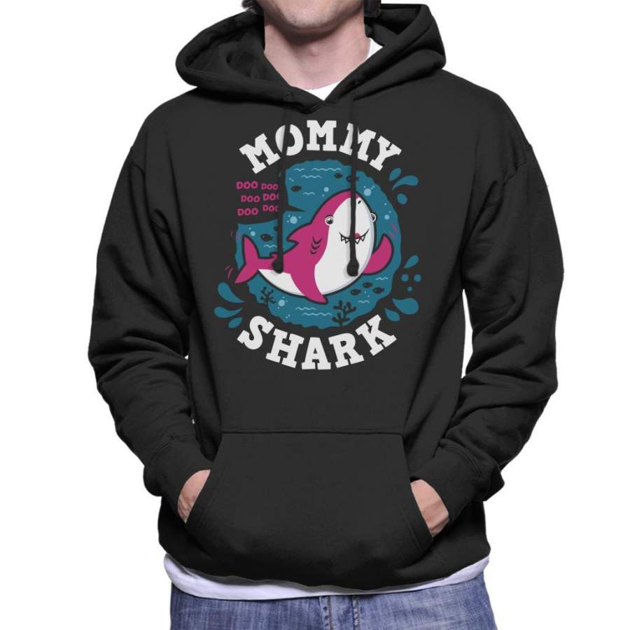 Baby Shark Family Mommy Men’s Hooded Sweatshirt