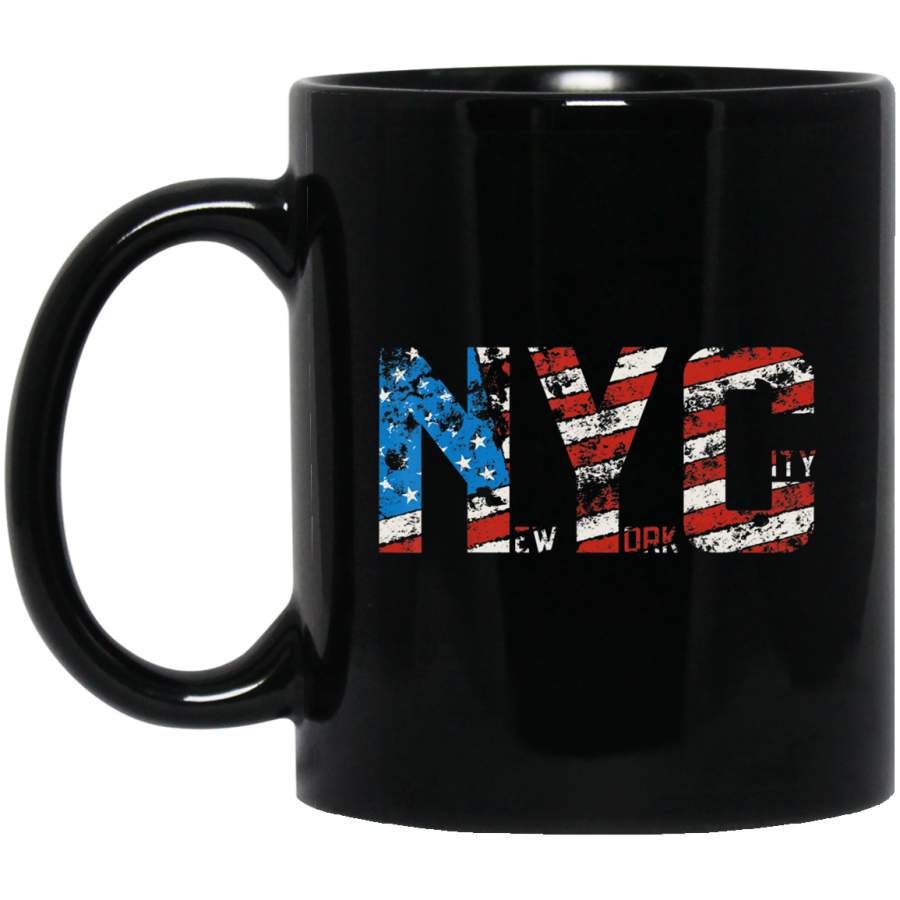 Vintage New York City NYC USA Flag America Gift Coffee Mug