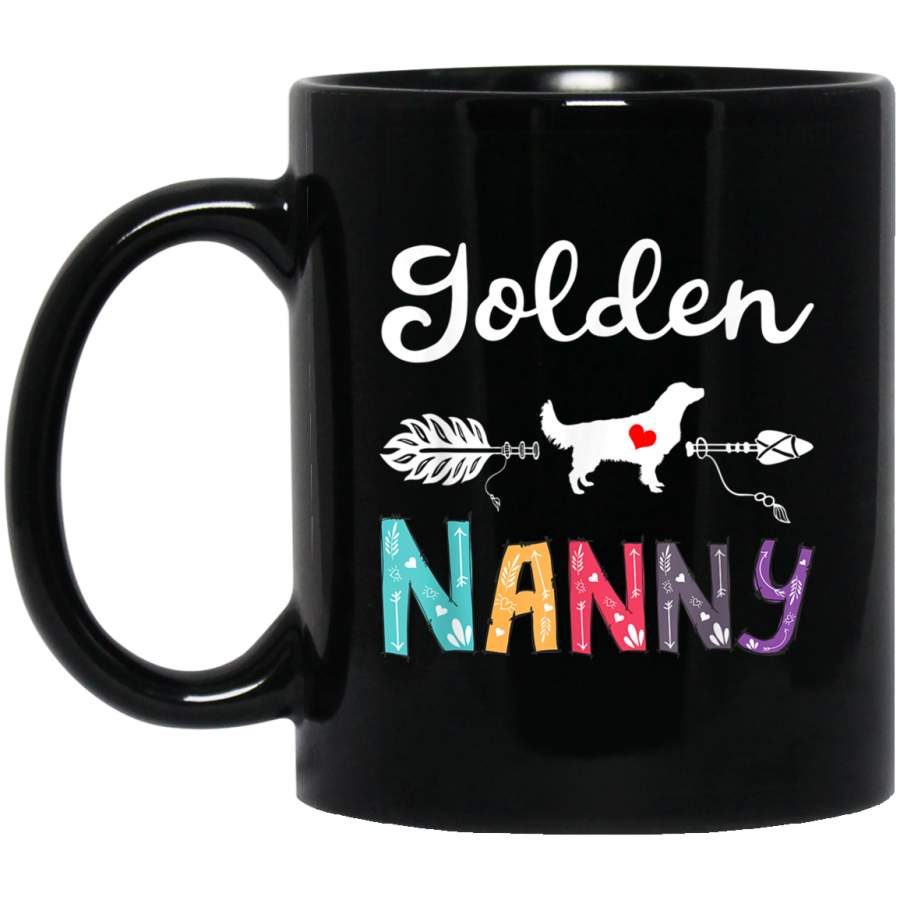 Vintage Golden Retriever Nanny Outfits Dog Mom Grandma Gifts Mug