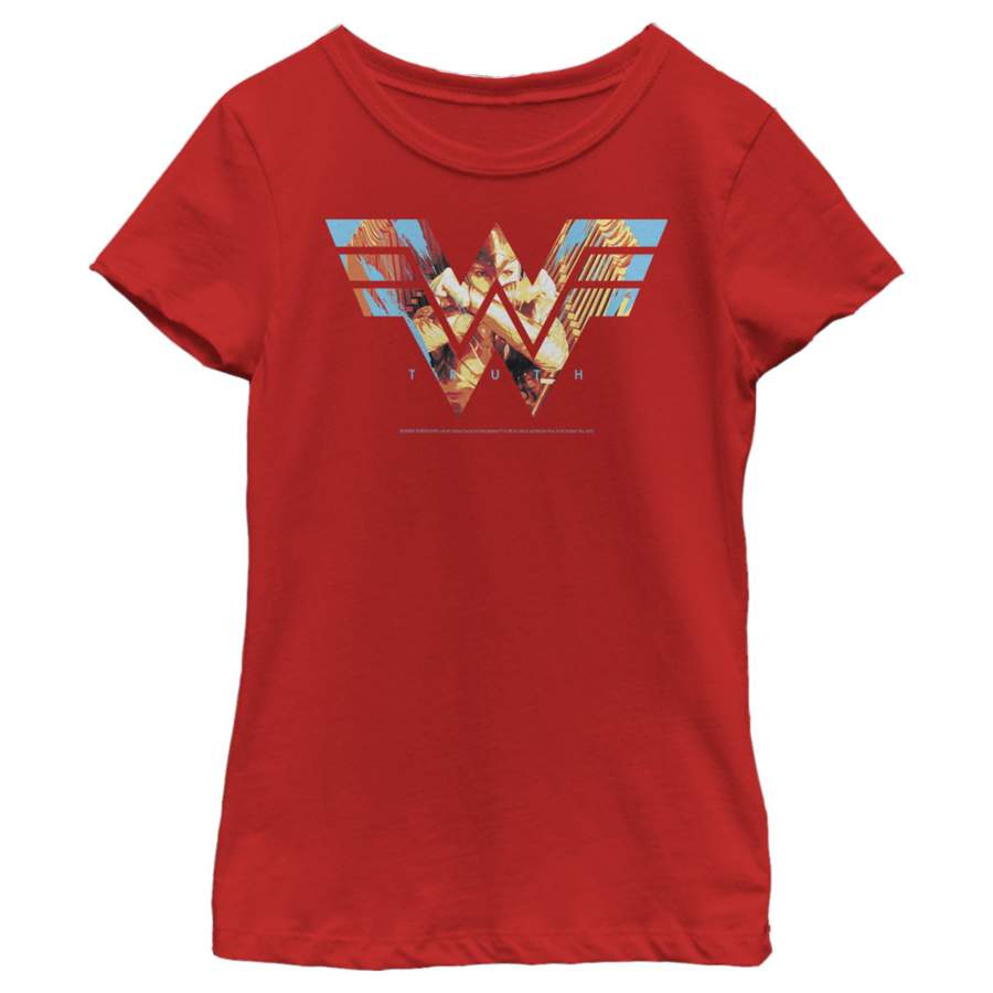 Wonder Woman 1984 Girl’s Eagle Truth Logo  T-Shirt