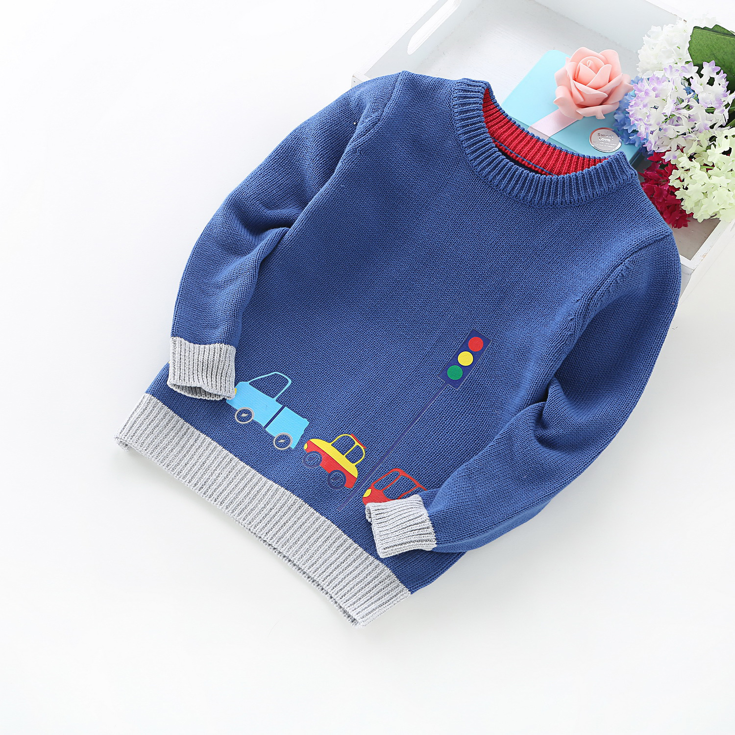 2021 New Arrival Boy Sweater Knit Children Clothing Boys Sweater Baby Boy Pullover Sweater Knitwear alx