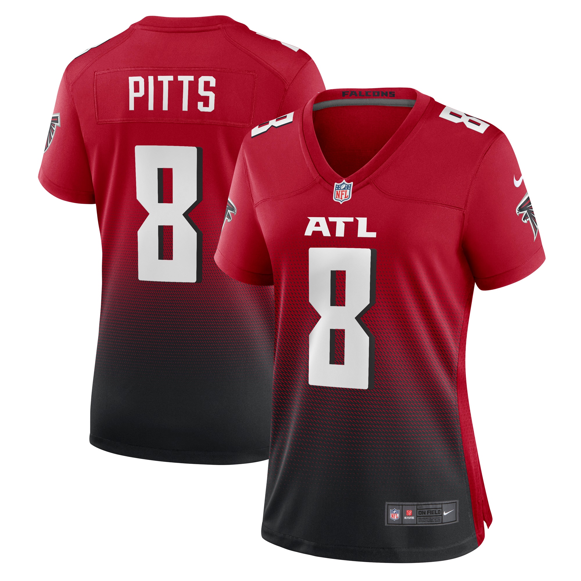 Women’s Atlanta Falcons Kyle Pitts Red Alternate Game Jersey