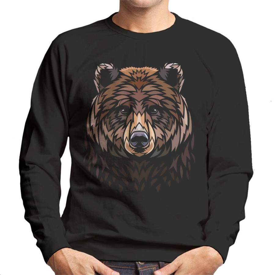 Tribal Bear Men’s Sweatshirt