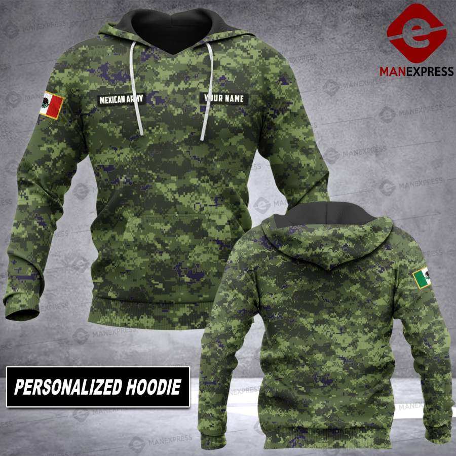 Vh Customized Mexican Army 0203 All-over Pullover Hoodie Print Unisex 555 Style