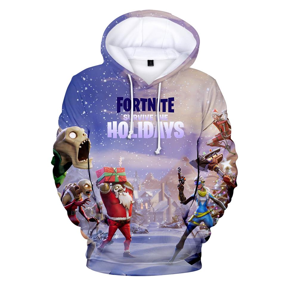 Fortnite Hoodies – Fortnite Game Christmas Series Super Cool 3D Hoodie