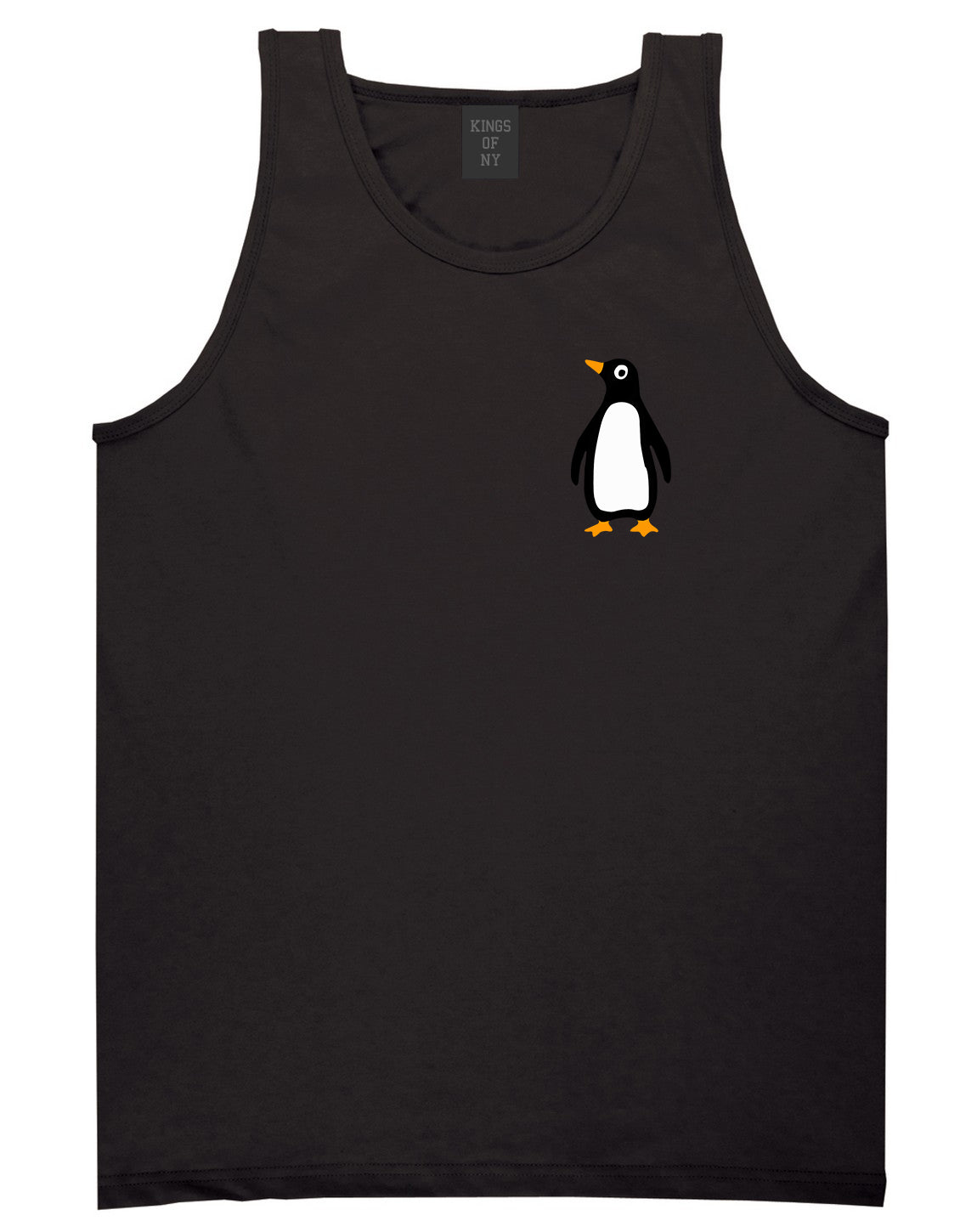 Penguin Animal Chest Mens Tank Top T-Shirt