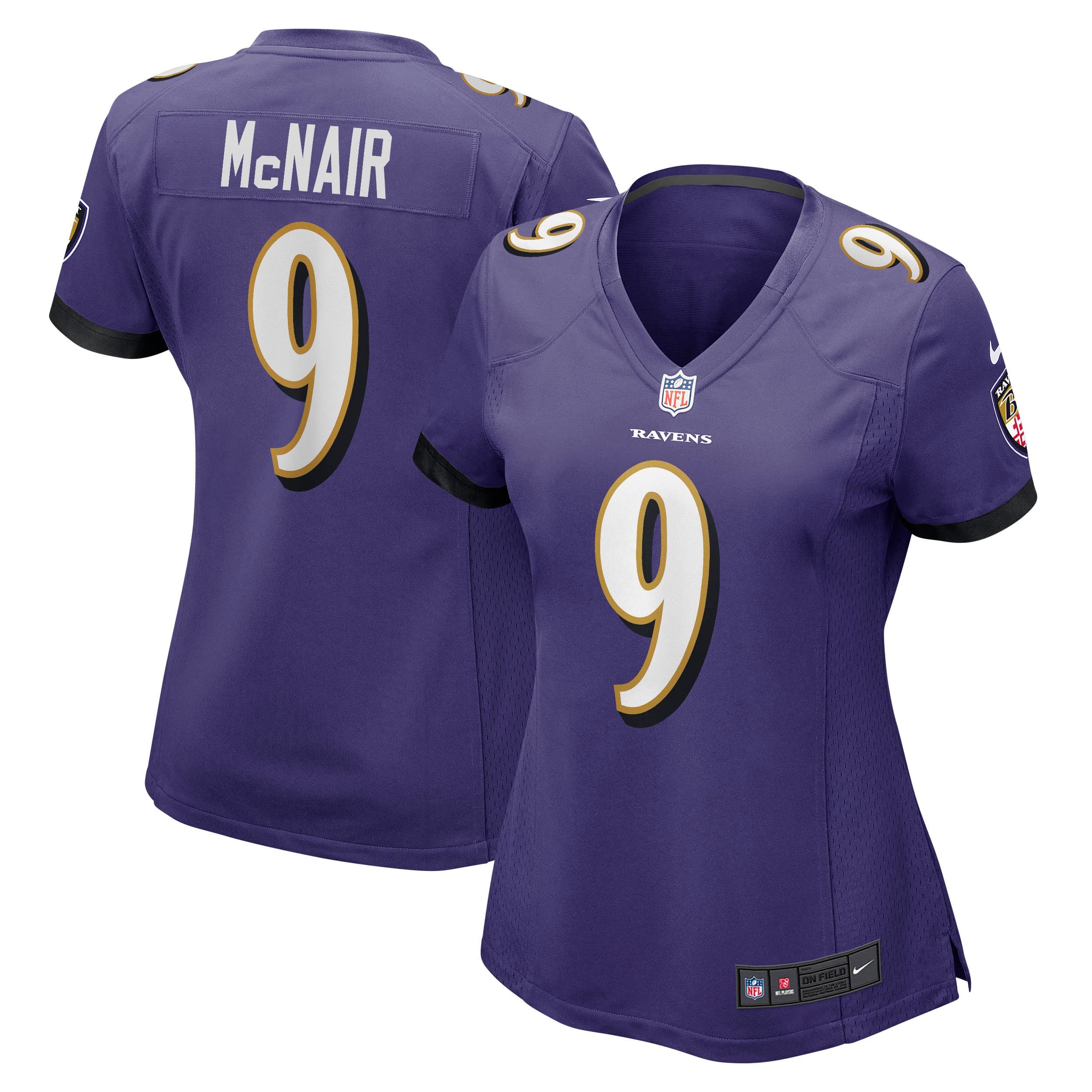 Steve McNair Baltimore Ravens Women's Game Retired Player Jersey – Purple