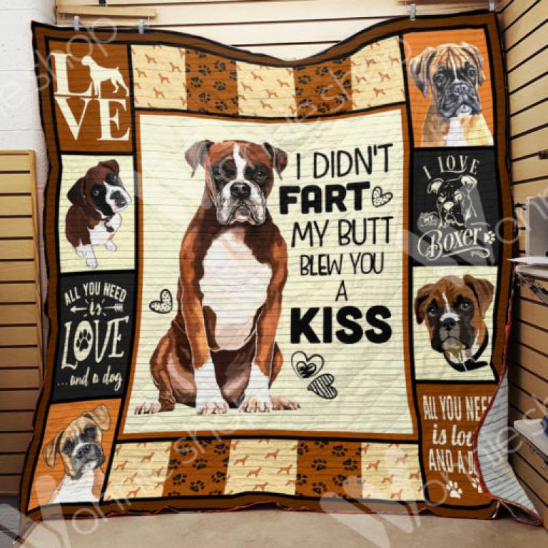 Boxer Dog Blanket OCT1402 76O49﻿