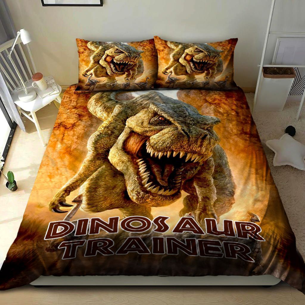 3D Dinosaur Trainer Cotton Bed Sheets Spread Comforter Duvet Cover Bedding Sets