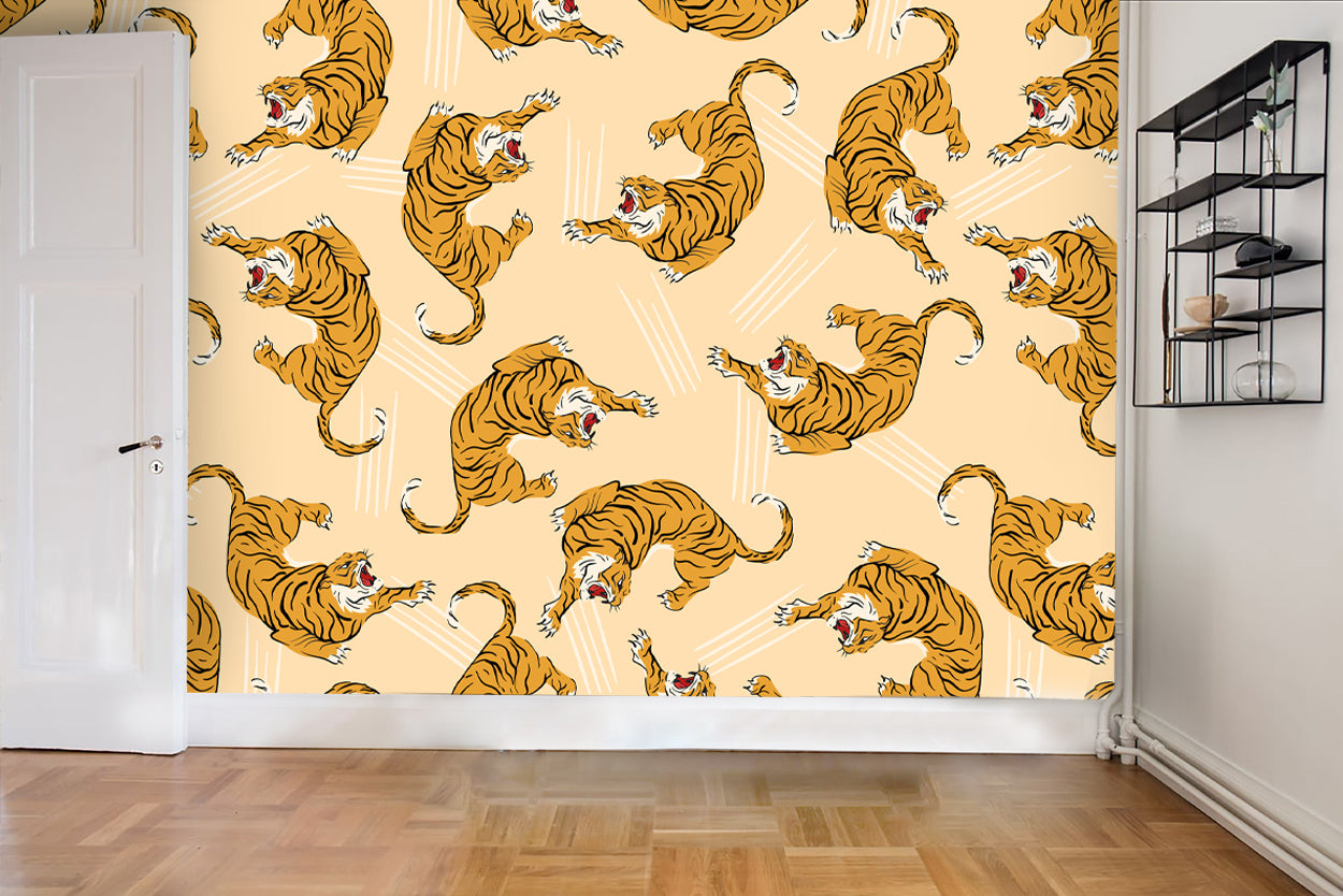 3D Tiger Wall Mural Wallpaper 88