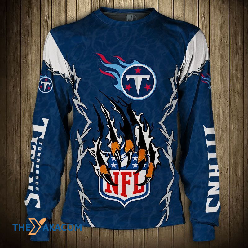 Tennessee Titans Gift Nfl Sweatshirt Long Sleeve Crewneck Casual Pullover Top