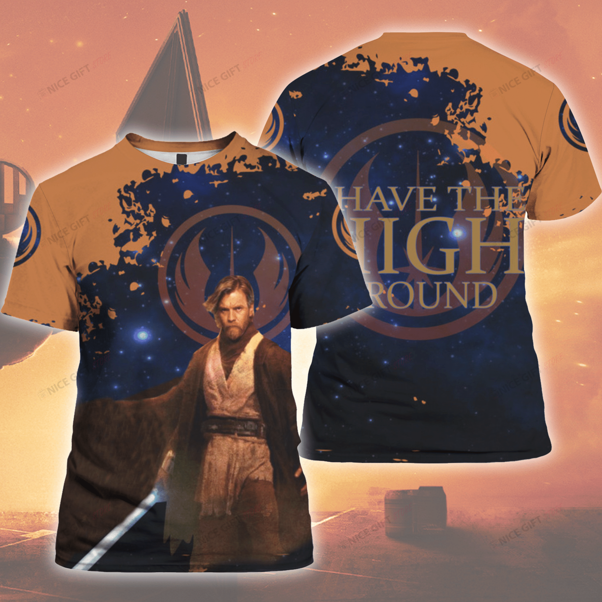 I Have The High Ground 3D T-Shirt 3Ts-Z2O4