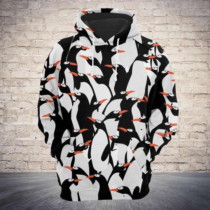 Unisex Cute Penguin 3D Hoodie All Over Print