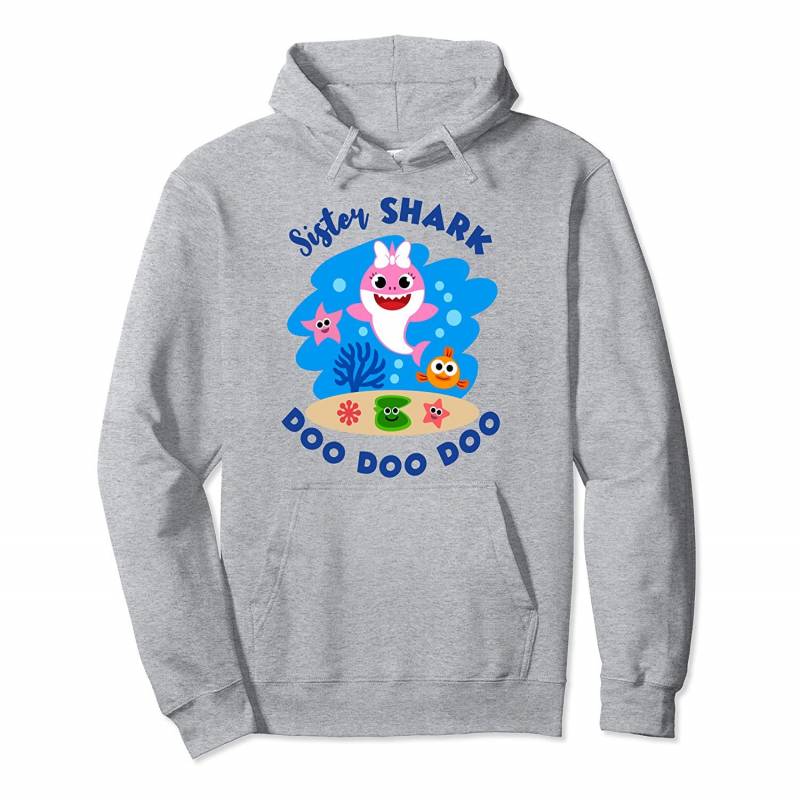 Sister Shark Gift Cute Baby Shark Design Family Set Girl Pullover Hoodie, T Shirt, Sweatshirt