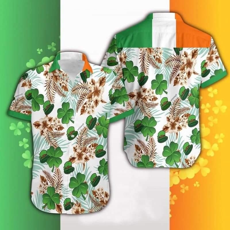 Irish Pride Shamrock St Patrick Hawaii Shirt For Men Women Adult Ha106912