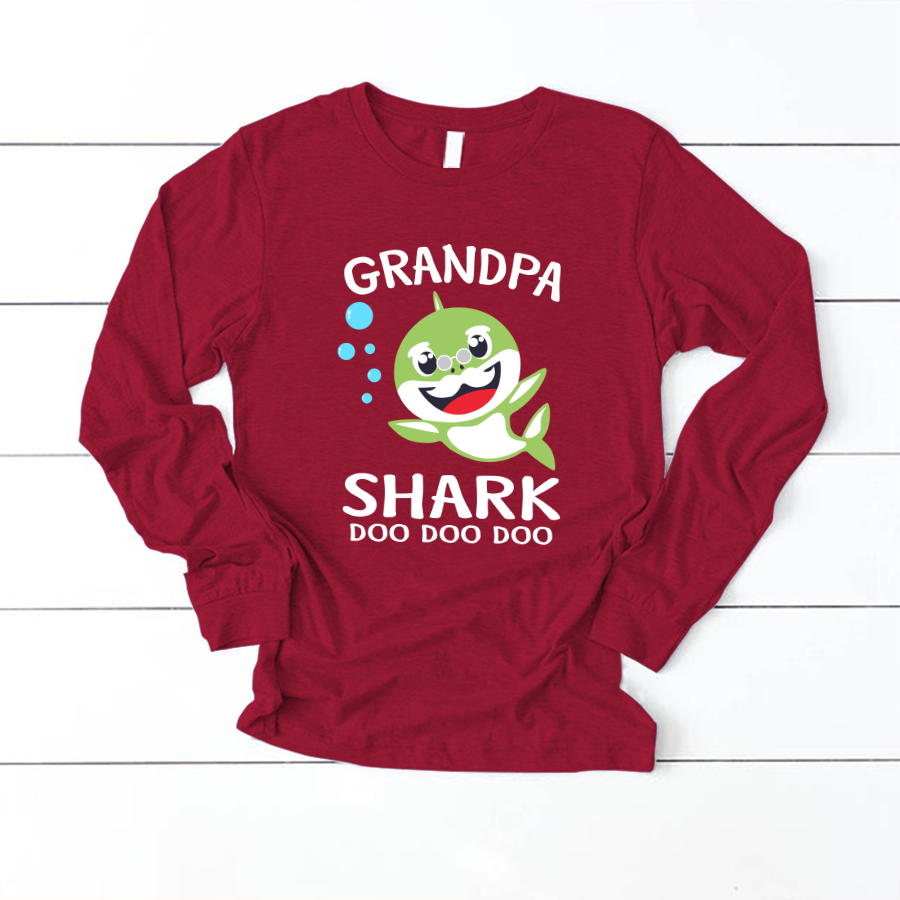 Grandpa Shark Shirt, Funny Father’S Day Gift For Mens