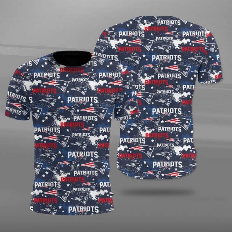 Men / Women New England Patriots All Over Print 3D T-shirt, New England Patriots All Over Print Logo Patriots T-shirt