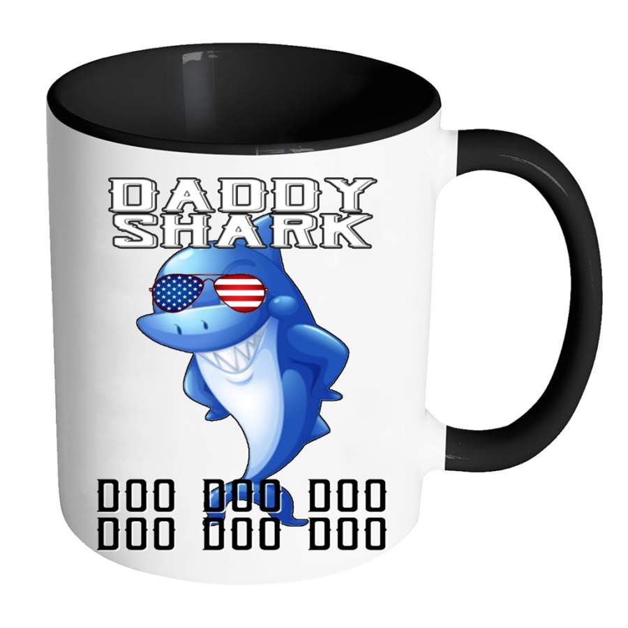 Daddy Shark Doo Doo Doo 5 – Full-Wrap Coffee Colors Accent Mug