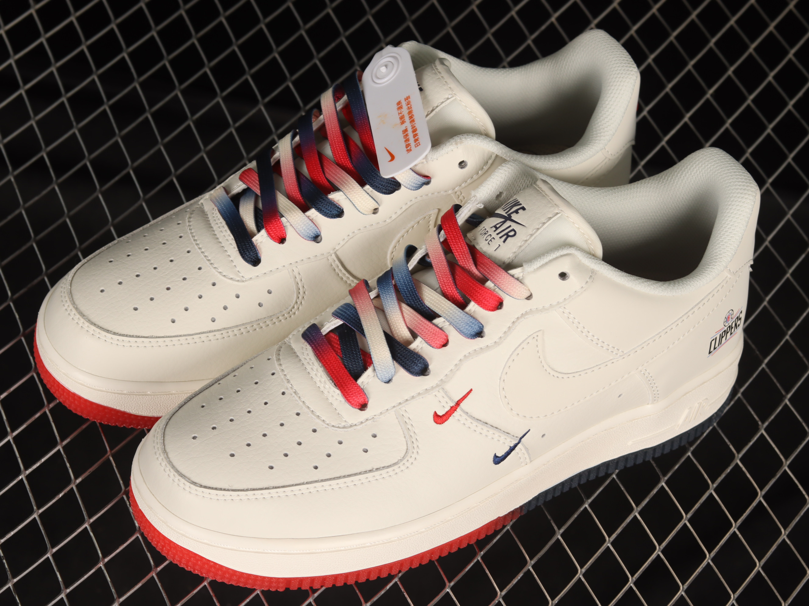 Nike Air Force 1 07 Low Su19 White Blue Red Shoes Sneakers SNK629119148