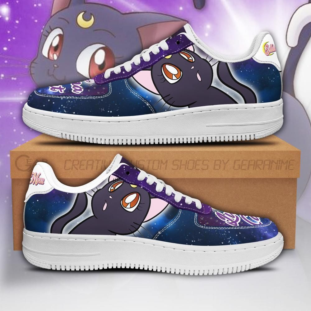 Luna Cat Sailor Moon Air Force Shoes Sneakers Custom Anime