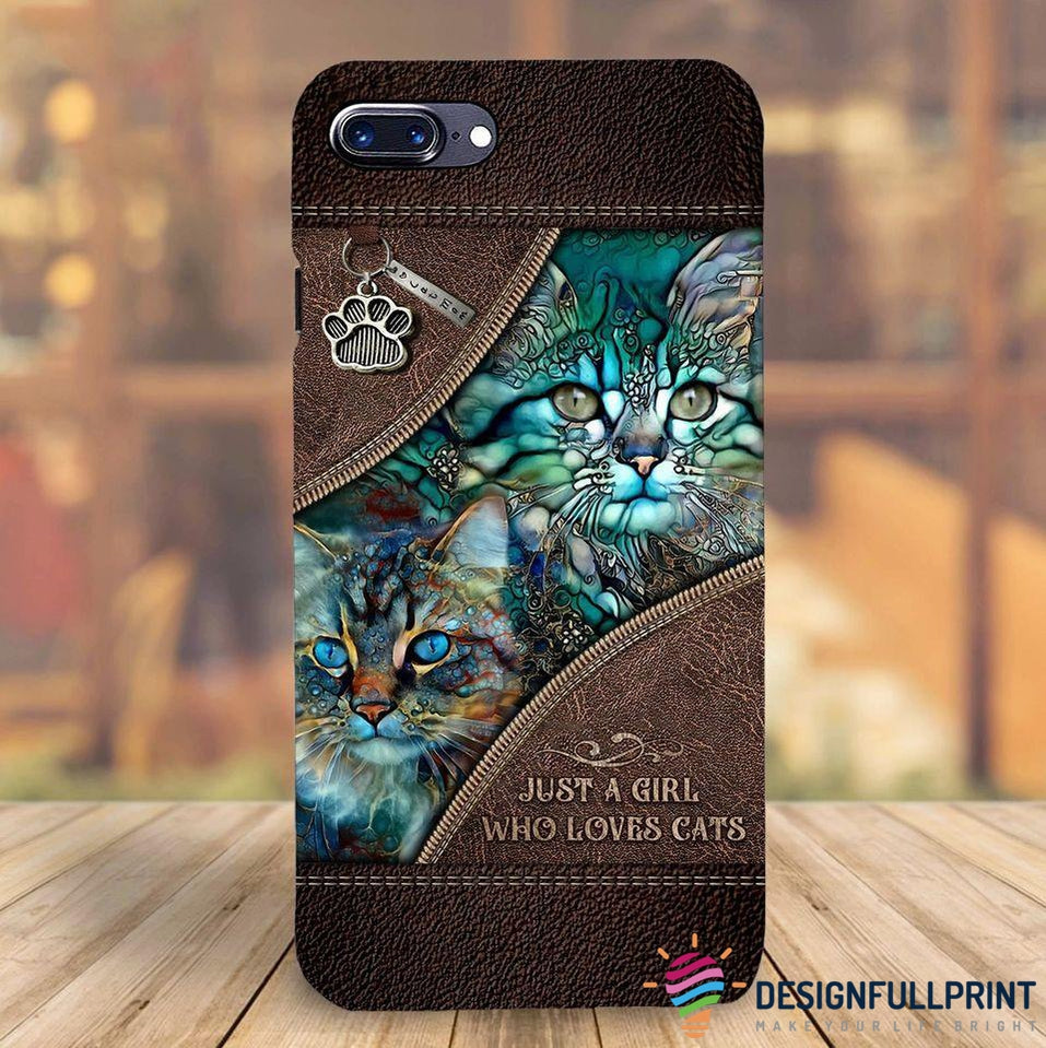 Just A Girl Who Loves Cats Phone Case Hg Cat Lover Gift