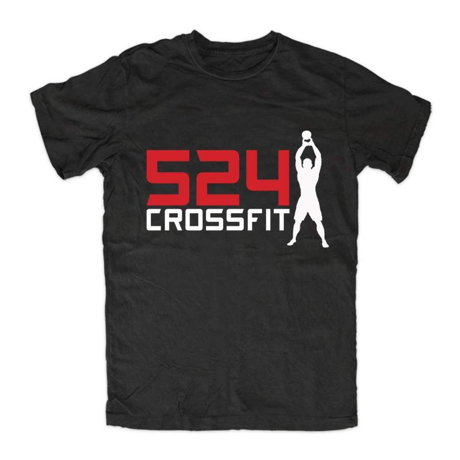 524 Crossfit Men T Shirt Summer Fashion Tee, Sports Gym Workouts Exercises Training