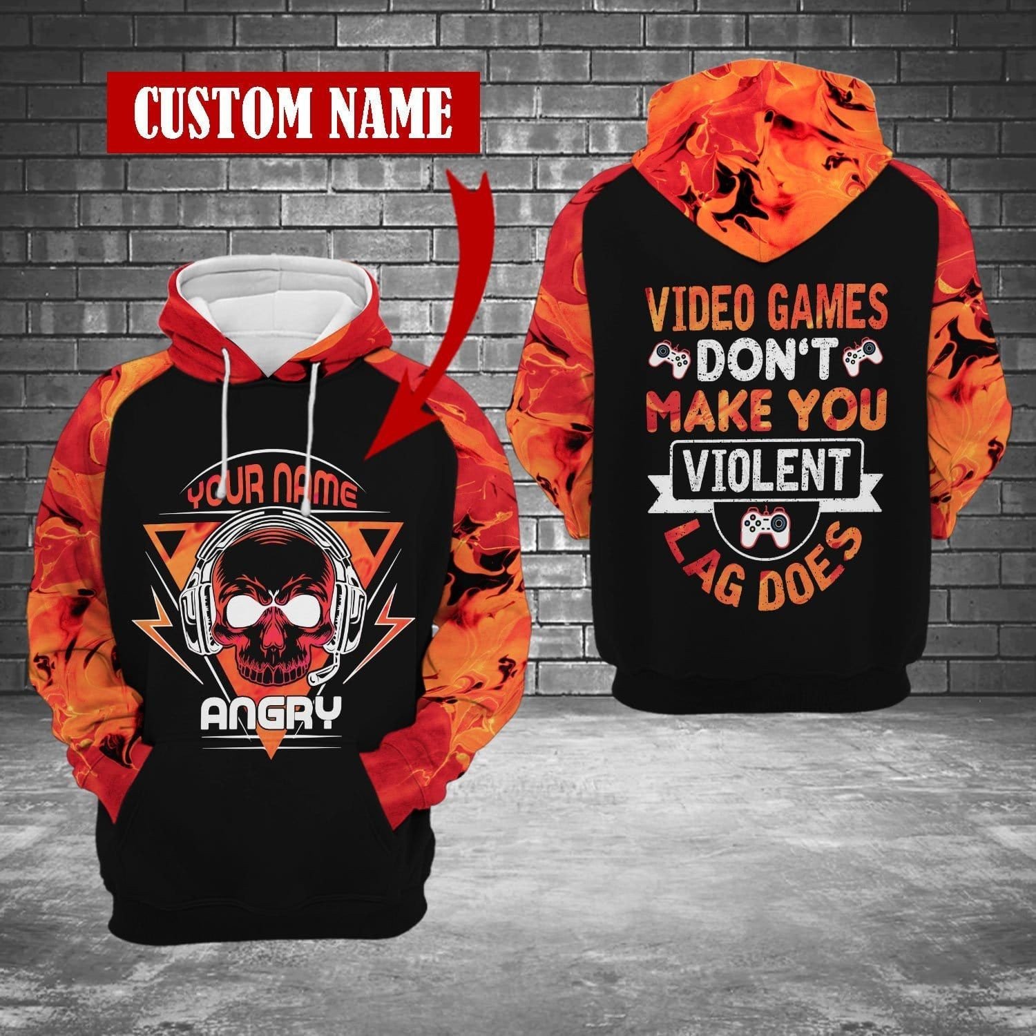 Video Games Don’T Make You Violent Hoodie 3D #Kv