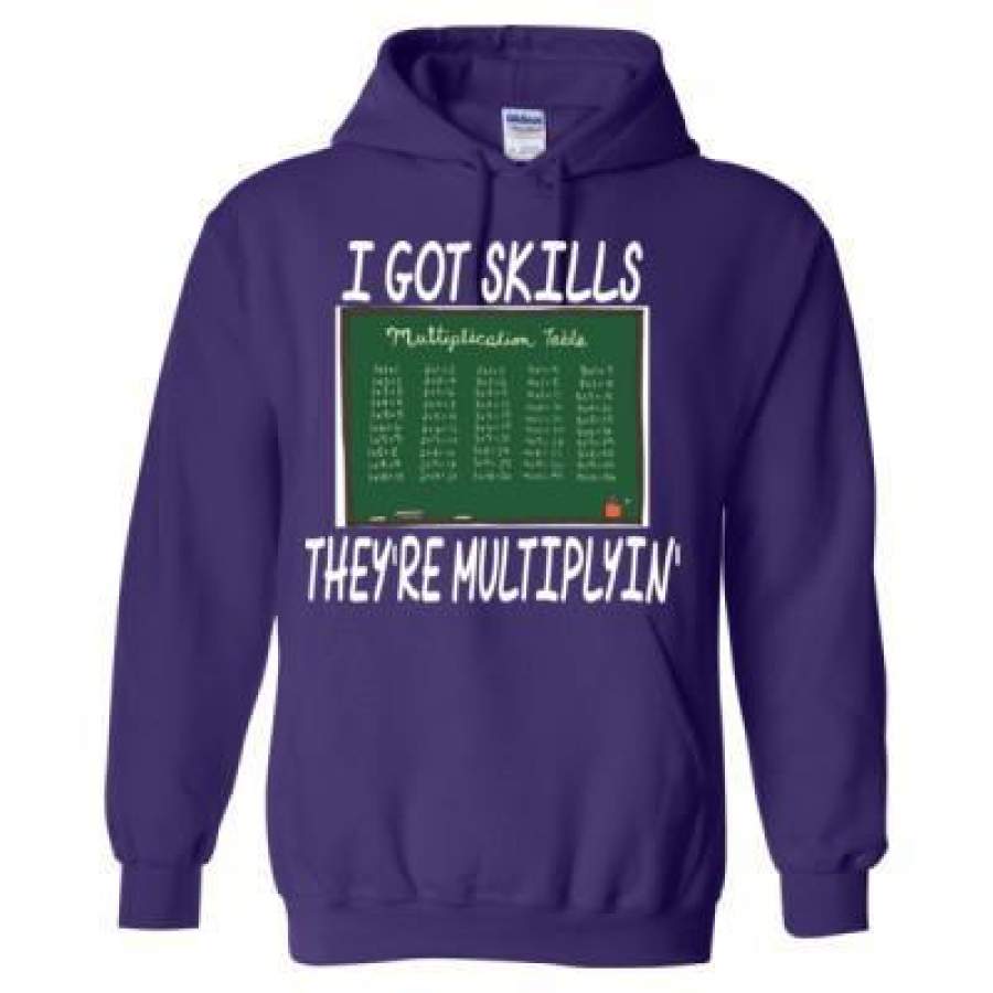 AGR I Got Skills They Are Multiplying Teacher – Heavy Blend™ Hooded Sweatshirt