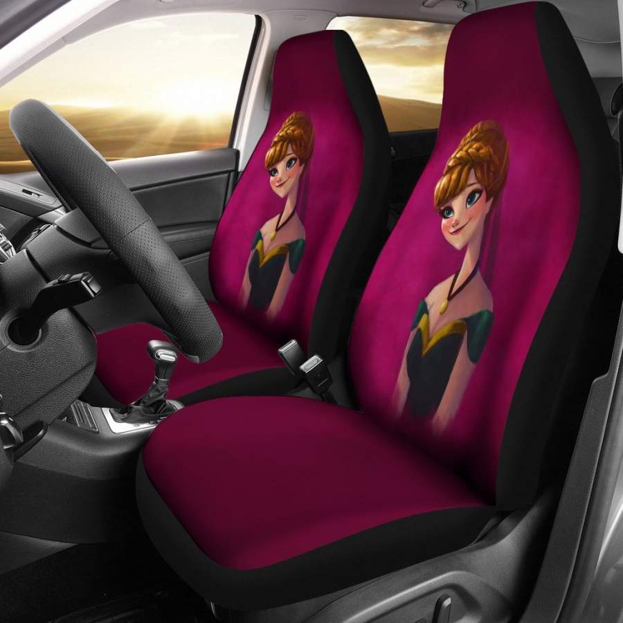 Anna Princess Car Seat Covers Frozen Cartoon Fan Gift