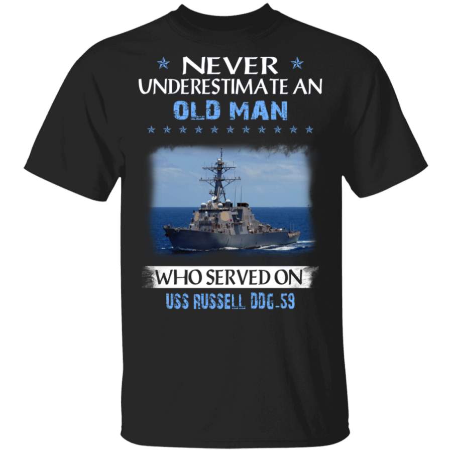 USS Russell DDG-59 Veterans Day Christmas Gift T-Shirt