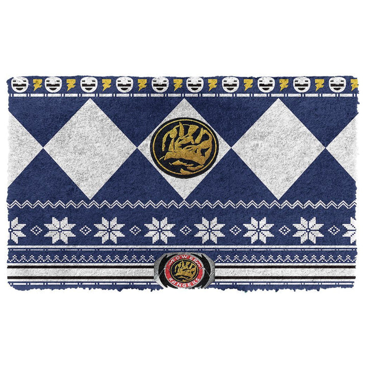 Waybackapparel  Mighty Morphin Power Ranger Ugly Blue 3D Doormat